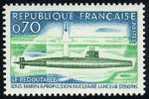 France Transport Mer  N° 1615 ** Sous-marin Nucléaire - Le Redoutable - Mer - Eau - Submarinos