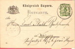 Bayern KK 1899 ... BA446 A - Ganzsachen