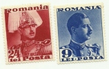 1940 - Romania 591 + 594 Carlo II C700    ----- - Neufs