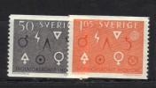 SUEDE N° 505 & 506 * - Unused Stamps