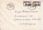 Cover  Brief  Lettre Finland 1991 Cover Sent To Lithuania Christmas Mi1159 #9180 - Brieven En Documenten
