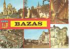 BAZAS-multivues-la Cathédrale ,les Remparts,les Arcades Etc... - Bazas