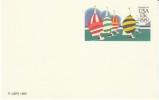 UX100 '84 Olympics Sailing 1983 Unused Postal Card - 1981-00