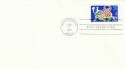 #3120 Chinese New Year 32-cent Stamp FDC Honolulu HI Cover - 1991-2000