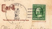 DPO Dewey WA Washington, Skagit County Closed Post Office Rf-3, 4-bar Postmark Cancel On Postcard - Poststempel