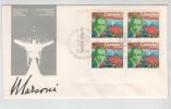 Canada FDC 15-11-74 In A Block Of 4 FDC Marconi 1974 With Cachet - 1971-1980