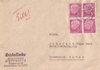 Bund Brief Mef Minr.4x 179 4er Block Stuttgart 1.12.59 - Cartas & Documentos