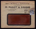 Enveloppe Entete M. PAGOT & SAVOIE Bois Et Matériaux à DIJON - COTE D'OR - Daguin 1928 - 1921-1960: Moderne