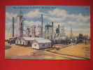 One Of The Many Large Oil Refineries  Big Spring TX   1946 Cancel  Linen   ===  == Ref 223 - Other & Unclassified