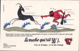 BUVARD FROMAGE LA VACHE QUI RIT - SERIE LES TRAVAUX D HERCULE - 2. HERCULE BATTIT A LA COURSE CERINYTE - PAUL GRIMAULT - Alimentare