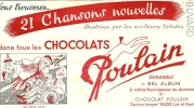 Buvard - Chocolat POULAIN - Chansons De France - Ma Petite Folie - Cacao