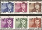 Congo - Kinshasa 1964 Mi# 207-212 Used - Pres. John F. Kennedy - Gebraucht