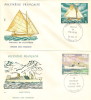 (c) Lot De 2 Enveloppes 1er Jour Navires En Polynesie, Voiliers En Polynésie (transport,bateaux) - FDC
