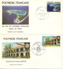 (c) Lot De 2 Enveloppes 1er Jour Iles Polynesiennes,Caserne Broche - FDC