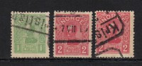 NORVEGE N° 63 , 65, 68 Obl. - Used Stamps