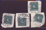 206z10: Lot Velm, 4 Stück Verwaltungsabgabemarken - Revenue Stamps