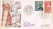 Carta Certificada BARCELONA 1961. Congreso Filatelico FIDAQ - Briefe U. Dokumente