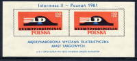 POLAND 1961 Poznan "Intermess II" Block MNH / **  Michel Block 25 - Unused Stamps