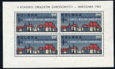 POLAND 1962 Trades Union Congress Sheetlet MNH / **  Michel  1363 KB - Unused Stamps