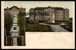 ALTE POSTKARTE WARENDORF LEHRERSEMINAR OVERBERG DENKMAL Seminar Schule School Monument Statue Ansichtskarte AK Postcard - Warendorf