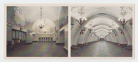 Arbatskaya Station 1953 . The Moscow Metro . Russia . USSR - Métro