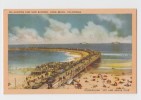 LAGOON AND SURF BATHING , LONG BEACH , CALIFORNIA . Old PC . USA - Long Beach