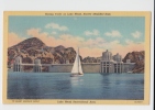 RACING YACHT ON LAKE MEAD , HOOVER (BOULDER) DAM . Old PC . USA - Autres & Non Classés