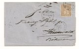 Lettre - SUISSE - ZURICH Càd/Helvetia Assise à 5 Marron+Càd - 1872 - Briefe U. Dokumente