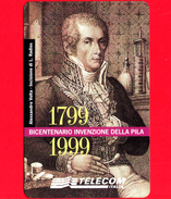 Nuova - MNH - ITALIA - Scheda Telefonica - Telecom - Golden 926 - A. Volta - Bicentenario Invenzione Della Pila - Openbaar Getekend