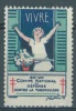 VIGNETTE COMITE NATIONAL DE DEFENSE CONTRE LA TUBERCULOSE VIVRE 1928-1929 - Lot 3648 - Antituberculeux