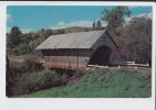 COVERED BRIDGE OVER THE PASSUMPSIC RIVER IN VERMONT . Old PC . USA - Otros & Sin Clasificación