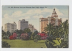 BAYFRONT PARK AND BISCAYNE BLVD. HOTELS , MIAMI , FL . Old PC . USA - Miami