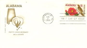 (d) Enveloppe 1er Jour Alabama 150th Anniversary (Fleurs,oiseau) - 1961-1970