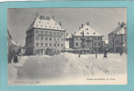 CHAUX - DE - FONDS  En  Hiver -  1908  -    BELLE CARTE ANIMEE  - - La Chaux-de-Fonds