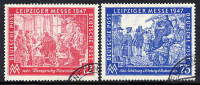 ALLIED OCCUPATION 1947 Leipzig Autumn Fair Set Used.  Michel 965-66 - Autres & Non Classés