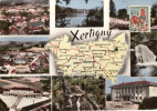 XERTIGNY MULTIVUES AERIENNES + CARTES - Xertigny