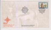 South Africa , Back Ground Image, Stag, Animals,  -Stamp Card, 1988 - FDC