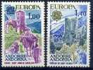 EUROPA CEPT ANDORRE FRANCE - YVERT N° 243/244 * *    MNH - 1977