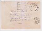 Air Mail / Airletter, Topay / Unpaid In Square 32p ,Great Britain To India - Strafportzegels