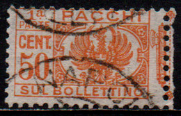 # 1927 - 50 C. - Aquila, Cifra E Fasci - Sezione Bollettino - Usato - Postpaketten