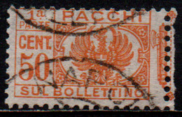 # 1927 - 50 C. - Aquila, Cifra E Fasci - Sezione Bollettino - Usato - Postal Parcels