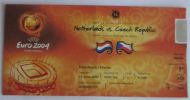 EURO 2004. PORTUGAL - Football Ticket HOLLAND : CZECH REPUBLIC * UEFA European Championships Foot Billet Fussball Calcio - Tickets & Toegangskaarten