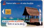 Télécarte Téléphone France Télécom Et Votre Buraliste - 50 Unités 11/00 ... 2000 - Mer Bateaux Cabane Paillotte ?? - 2000