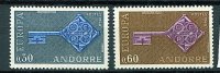 Andorre  ** N° 188/189 - Europa 1968 - 1968