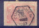 B181 -België  Spoorweg Chemin De Fer  Gestempeld CUREGHEM  Zeshoek - 1895-1913