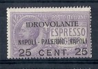 1917 REGNO POSTA AEREA NAPOLI PALERMO MNH ** - RR8636 - Luchtpost