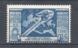 1937 REGNO AUGUSTO POSTA AEREA 1 LIRA MNH ** - RR8637 - Luftpost