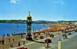 WEYMOUTH - Jubilee Clock, Esplanade And Beach - CPSM, Petit Format, Circulée En 1967, 2 Scans - Weymouth