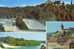 Rheinfall Bei NEUHAUSEN - Schlössli Wörth, Schloss Laufen Und Munoth - CPSM, Petit Format - Neuhausen Am Rheinfall