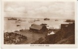 Aden British Colony, Ships In The Harbour Harbor Building,  On C1930s Vintage  Real Photo Postcard - Jemen